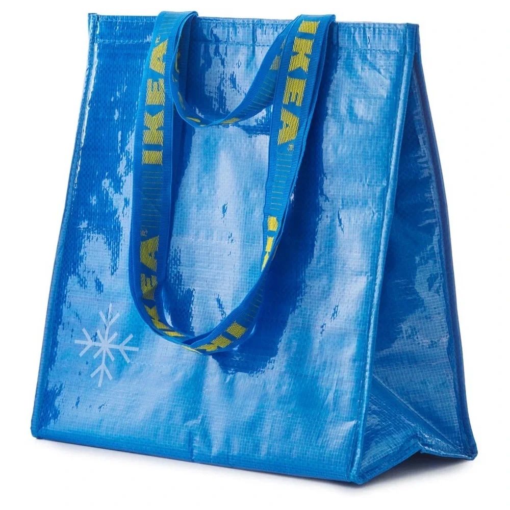 Blue Snowflake ikea cooler bag Handy cooler bag with carrying straps new IKEA